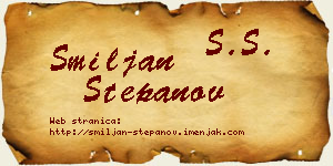 Smiljan Stepanov vizit kartica